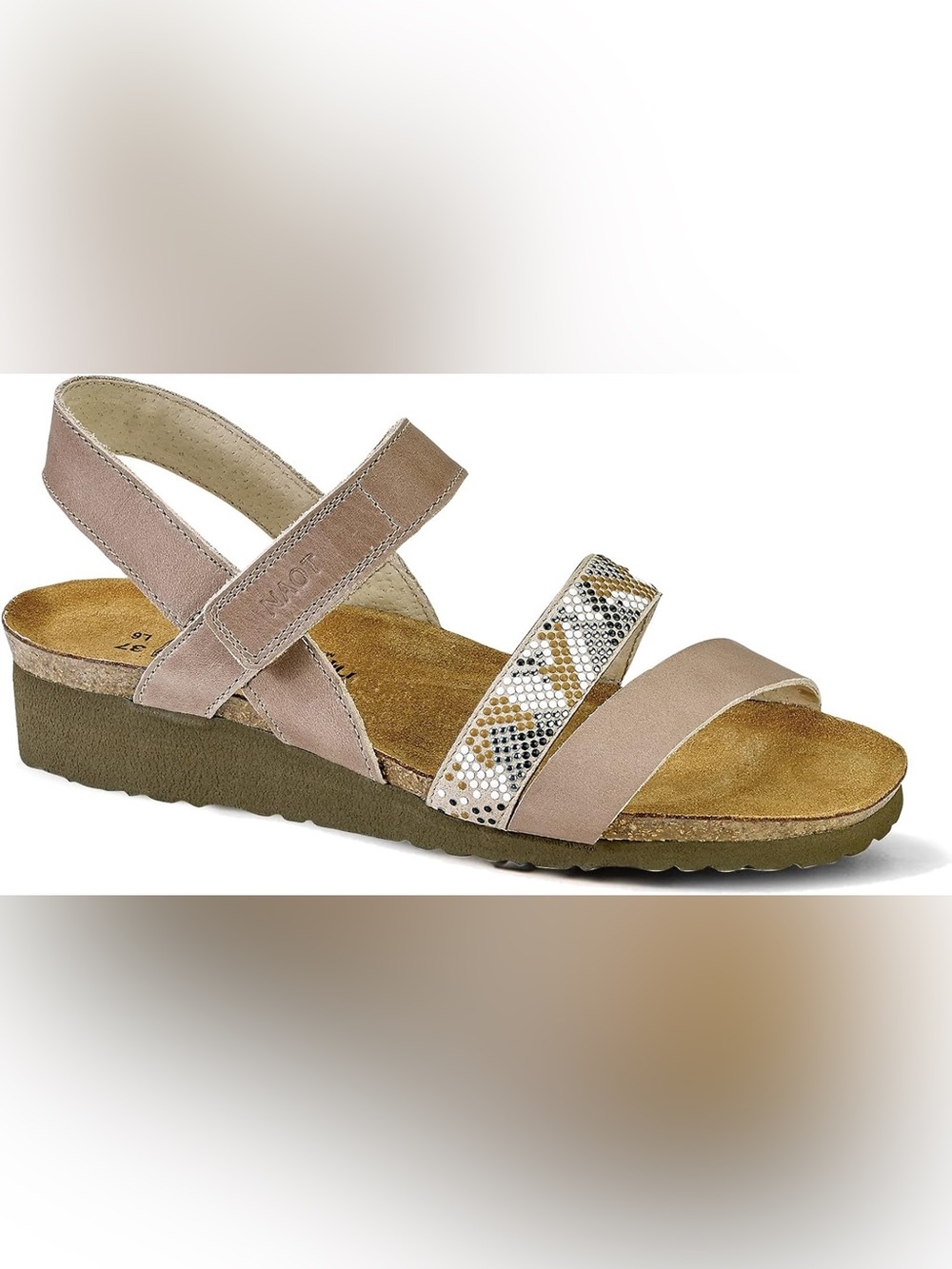 NEW!! Women’s NAOT Gwyneth Comfort Sandal in Khaki/Beige Size 35 (4-4.5)